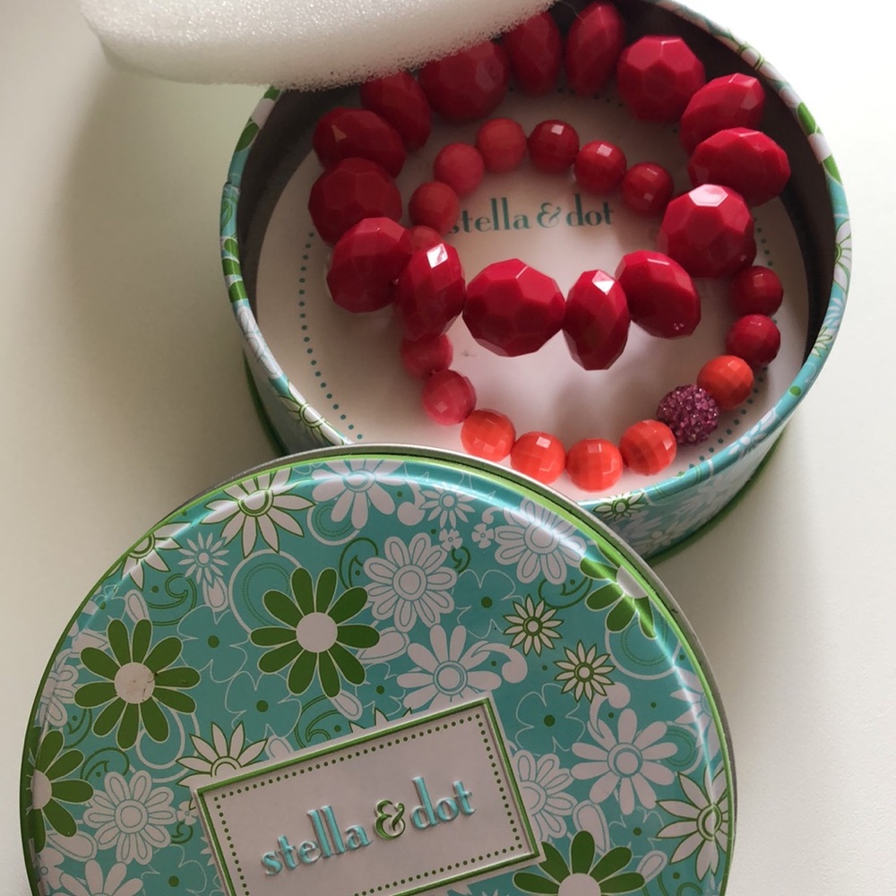 NWT • STELLA & DOT • Poppy Set of 2 Bracelet Gift Set - Picture 11 of 16